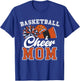 Proud Basketball & Cheer Mom Cheerleader Mom Mama Orange T-Shirt - T-Shirt | Royal