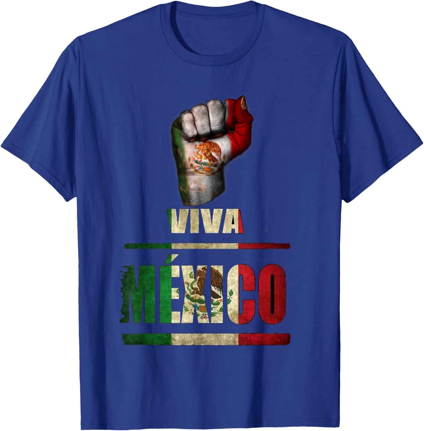 Viva Mexico Cabrones and Christmas Mexico T-Shirt - T-Shirt | Royal