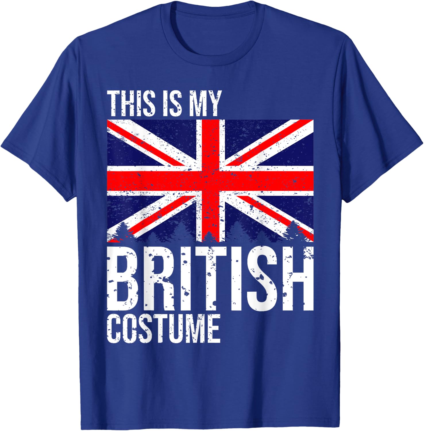 Vintage This is My British Flag Costume Design for Halloween T-Shirt - T-Shirt | Royal
