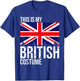 Vintage This is My British Flag Costume Design for Halloween T-Shirt - T-Shirt | Royal