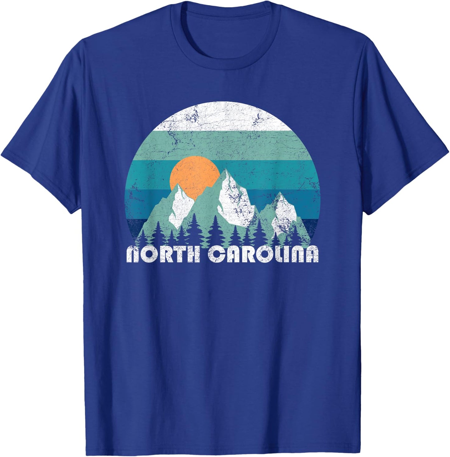 North Carolina State Retro Vintage T-Shirt - T-Shirt | Royal
