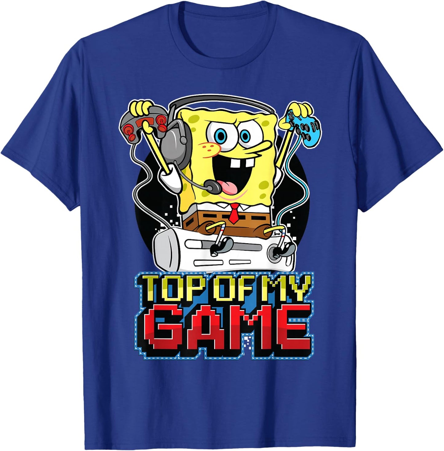 Spongebob SquarePants Top Of My Game T-Shirt - T-Shirt | Royal