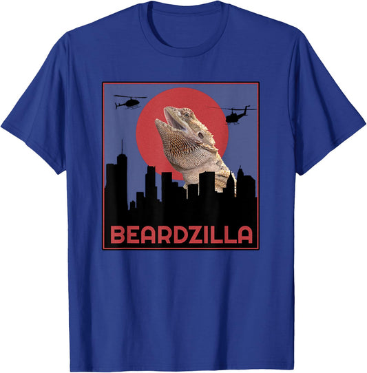 Beardzilla Bearded Dragon Funny T-Shirt - T-Shirt | Royal