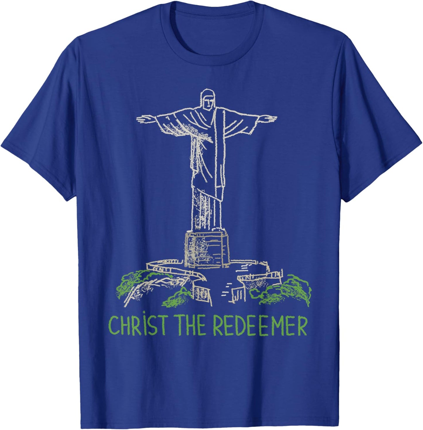 Christ the Redeemer T Shirt T-Shirt - T-Shirt | Royal