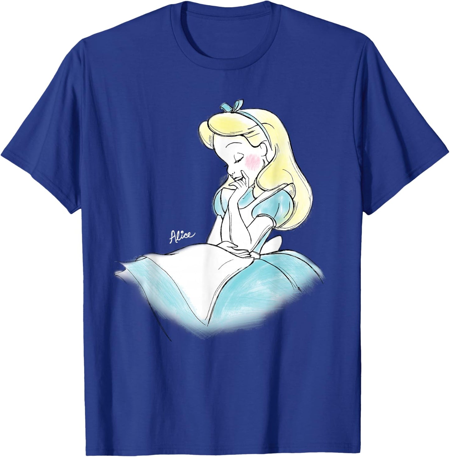 Alice In Wonderland - in Wonderland Sketch T-Shirt - T-Shirt | Royal