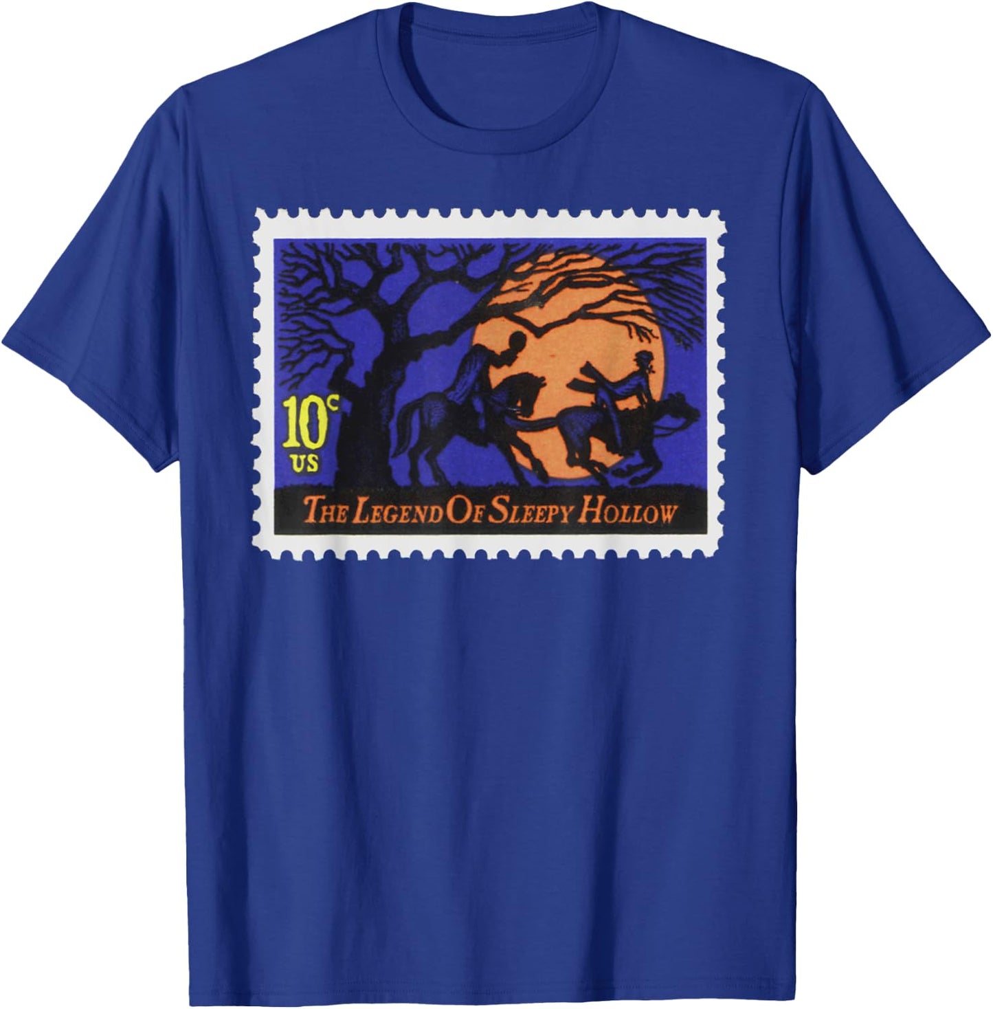 Ichabod Crane Legend of Sleepy Hollow Headless Horseman T-Shirt - T-Shirt | Royal