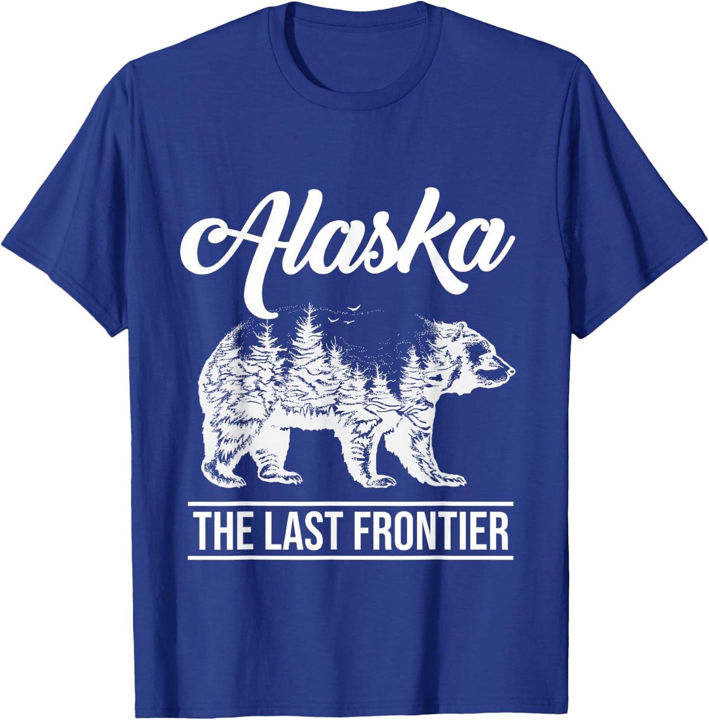 Elk Alaska Last Frontier Alaska Grizzly Bears Mountains T-Shirt - T-Shirt | Royal
