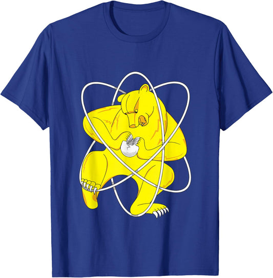 Zheleznogorsk Bear Splitting Atom | Russian Flag T-Shirt - T-Shirt | Royal
