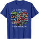Life is Too Short to Drive a Boring Car Cartoon Cars Design T-Shirt - T-Shirt | Royal
