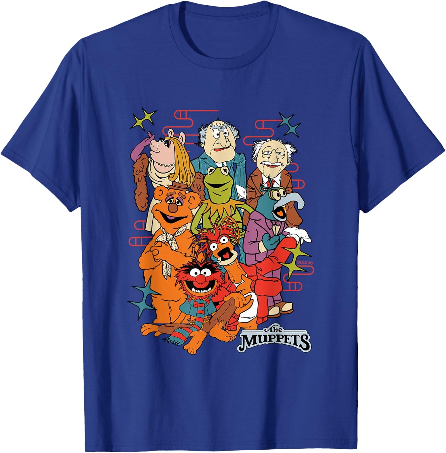 Disney The Muppets Retro Squad T-Shirt - T-Shirt | Royal