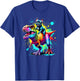 Splash Art Dinosaur T-Rex French Bulldog Frenchie T-Shirt - T-Shirt | Royal