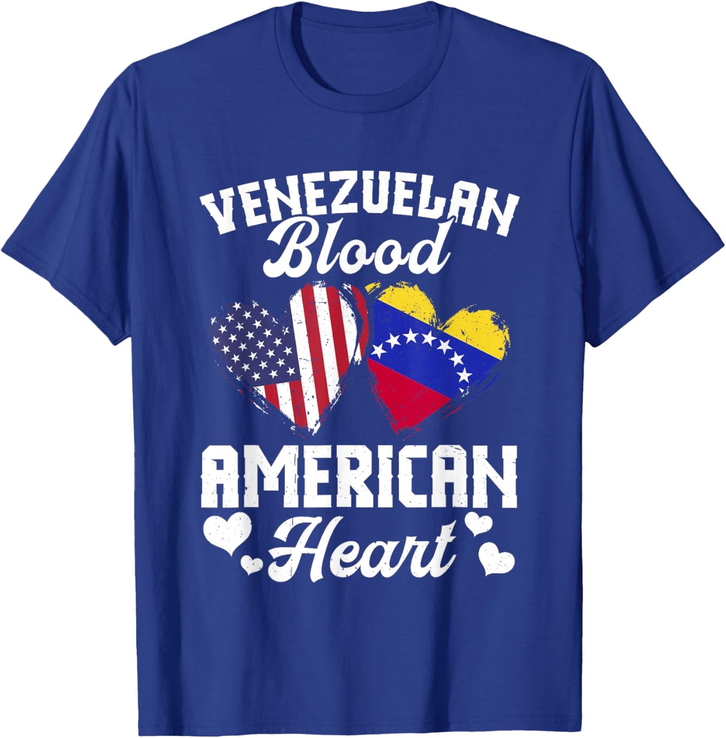 Venezuelan Flag Uniform American Outfit US Flags Venezuela T-Shirt - T-Shirt | Royal