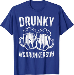 Drunky McDrunkerson Drinking St Patrick's Gift Shirt T-Shirt - T-Shirt | Royal