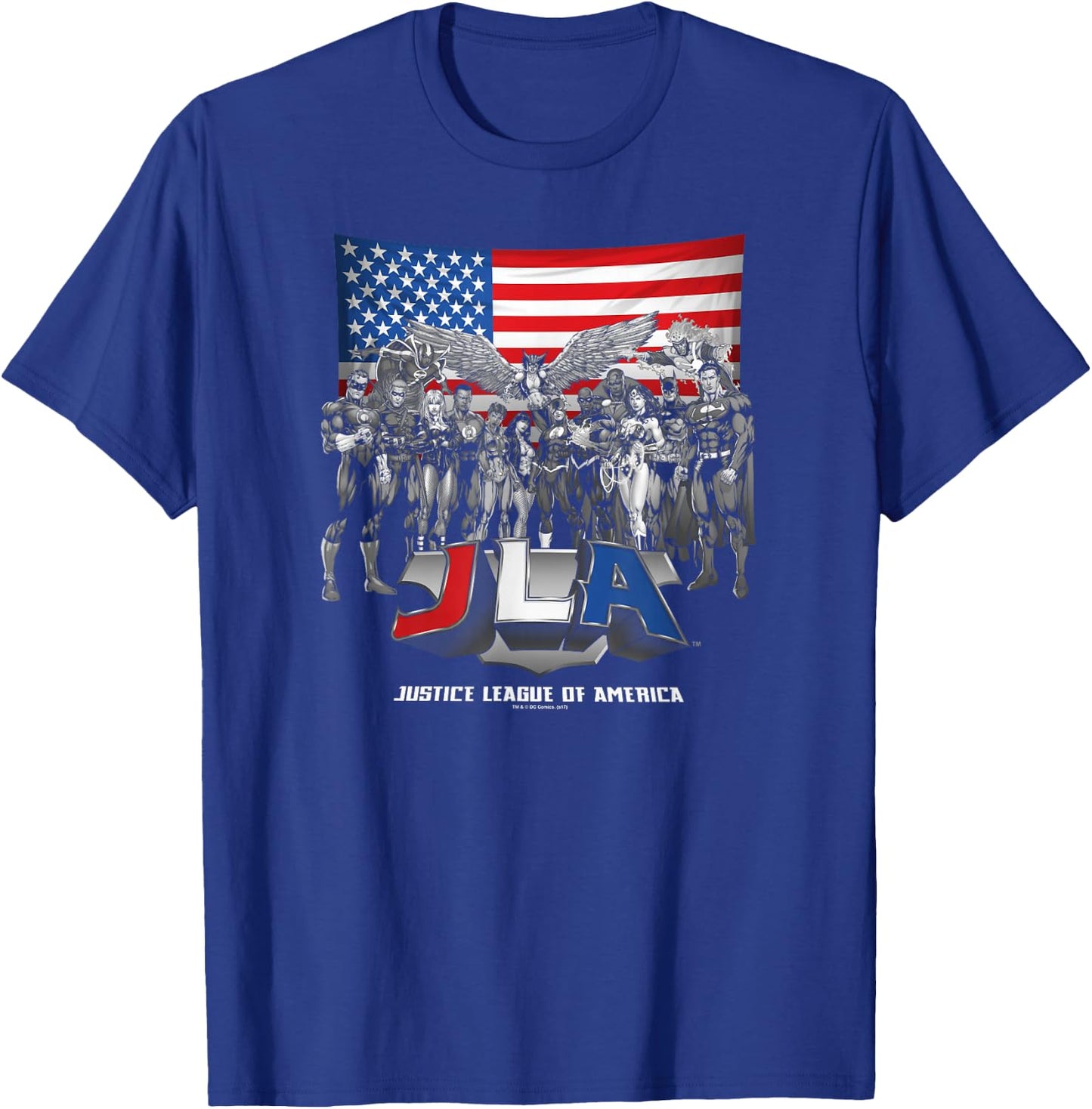 Justice League All American League T-Shirt - T-Shirt | Royal