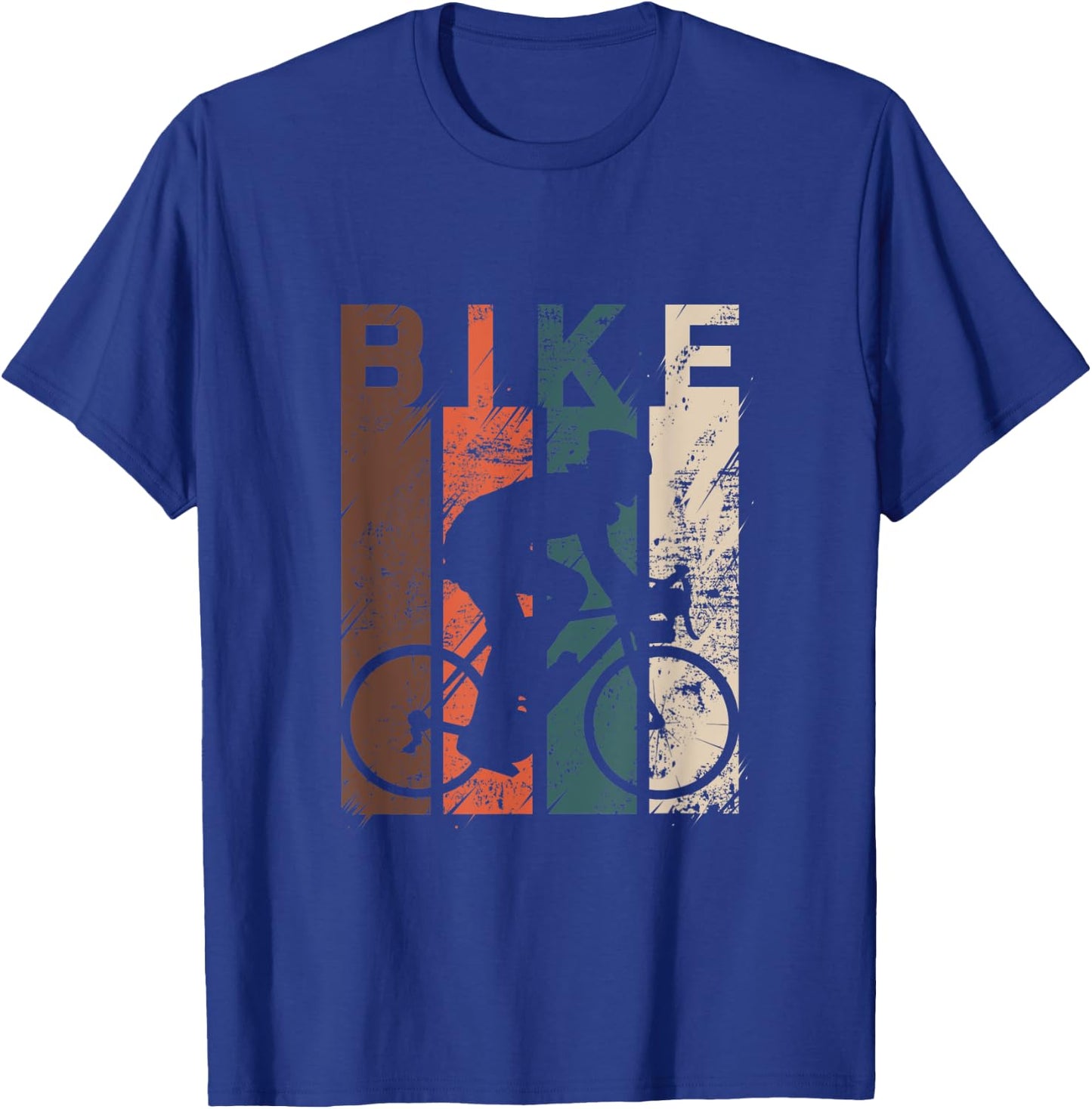 Mountain Bike Tour Cycling Lover Bicycle Rider Vintage T-Shirt - T-Shirt | Royal