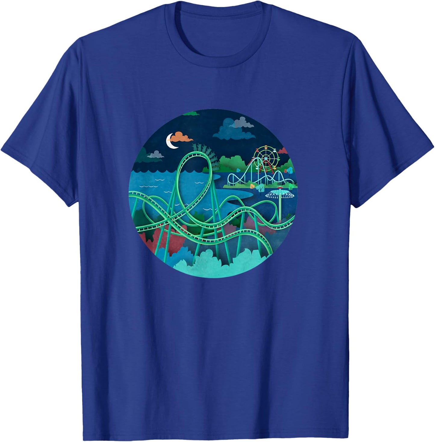 ArtofClaire Raptor Roller Coaster - -Kids, Black, Small T-Shirt - T-Shirt | Royal