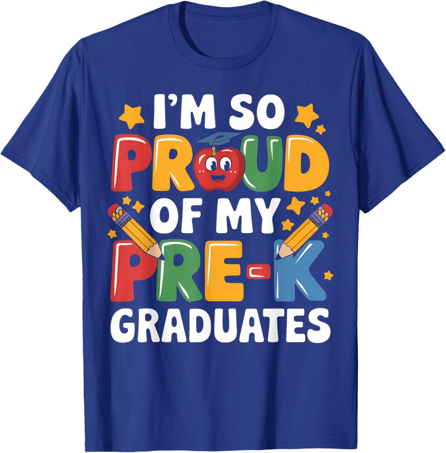 Proud Pre-K Graduate Celebration 2025 T-Shirt - T-Shirt | Royal