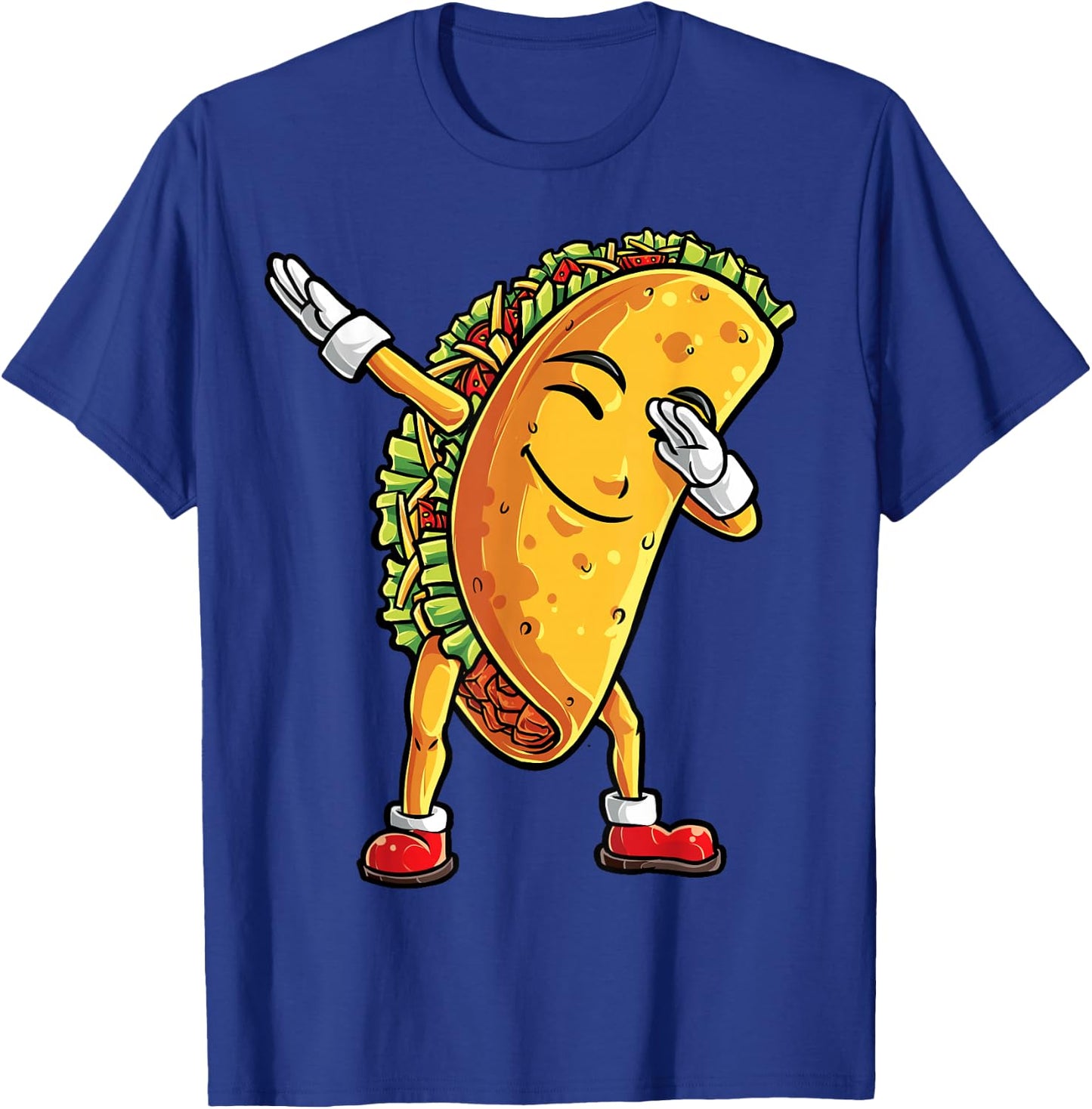 Dabbing Taco Cinco de Mayo Funny Boys Men Mexican Food Dab T-Shirt - T-Shirt | Royal