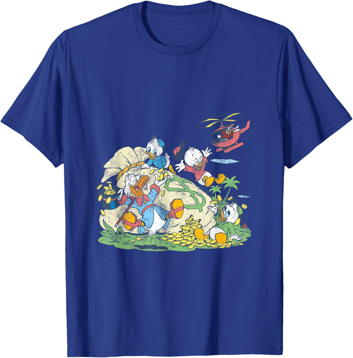 Disney - Ducktales Money Bags T-Shirt - T-Shirt | Royal