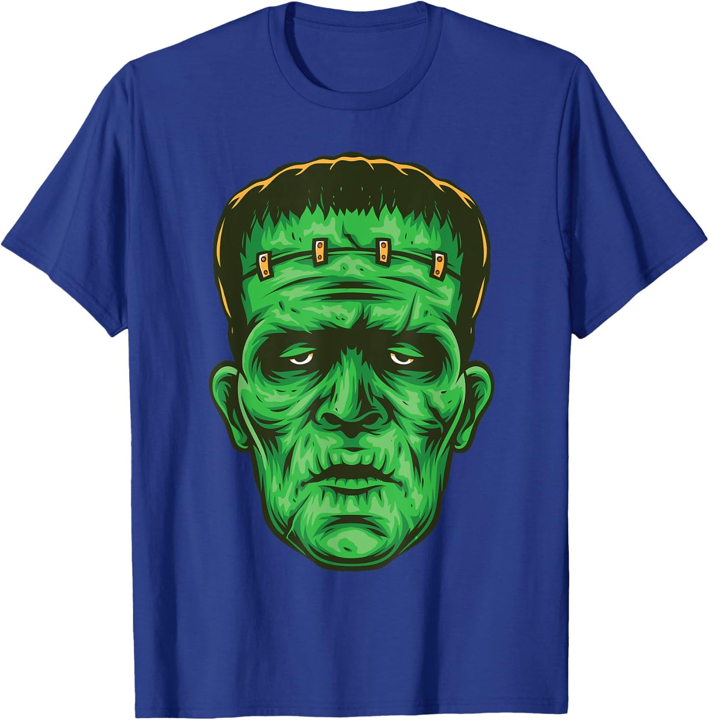 Frankenstein face zombie gifts for lovers zombie T-Shirt - T-Shirt | Royal