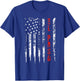 Red Line Firefighter El Paso Distressed Gift T-Shirt - T-Shirt | Royal
