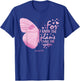 Religious Gifts Mom Women Christian Bible Verse Butterfly T-Shirt - T-Shirt | Royal