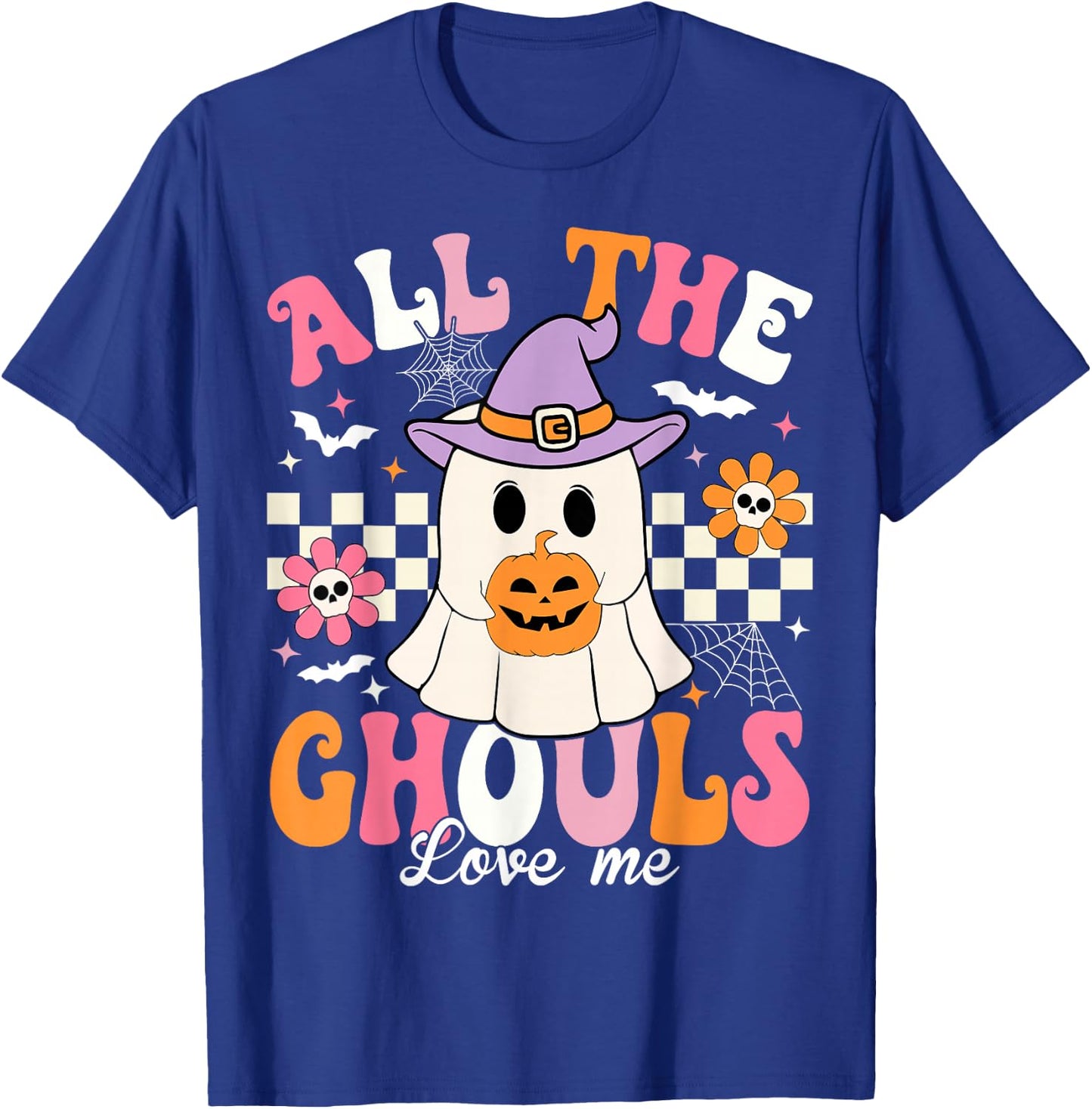 All The Ghouls Love Me Halloween Ghost Spooky Halloween Kids T-Shirt - T-Shirt | Royal