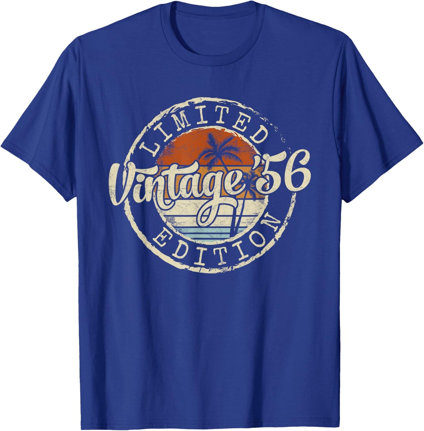Vintage 1956 69th Birthday Gifts Women 69 Year Old T-Shirt - T-Shirt | Royal
