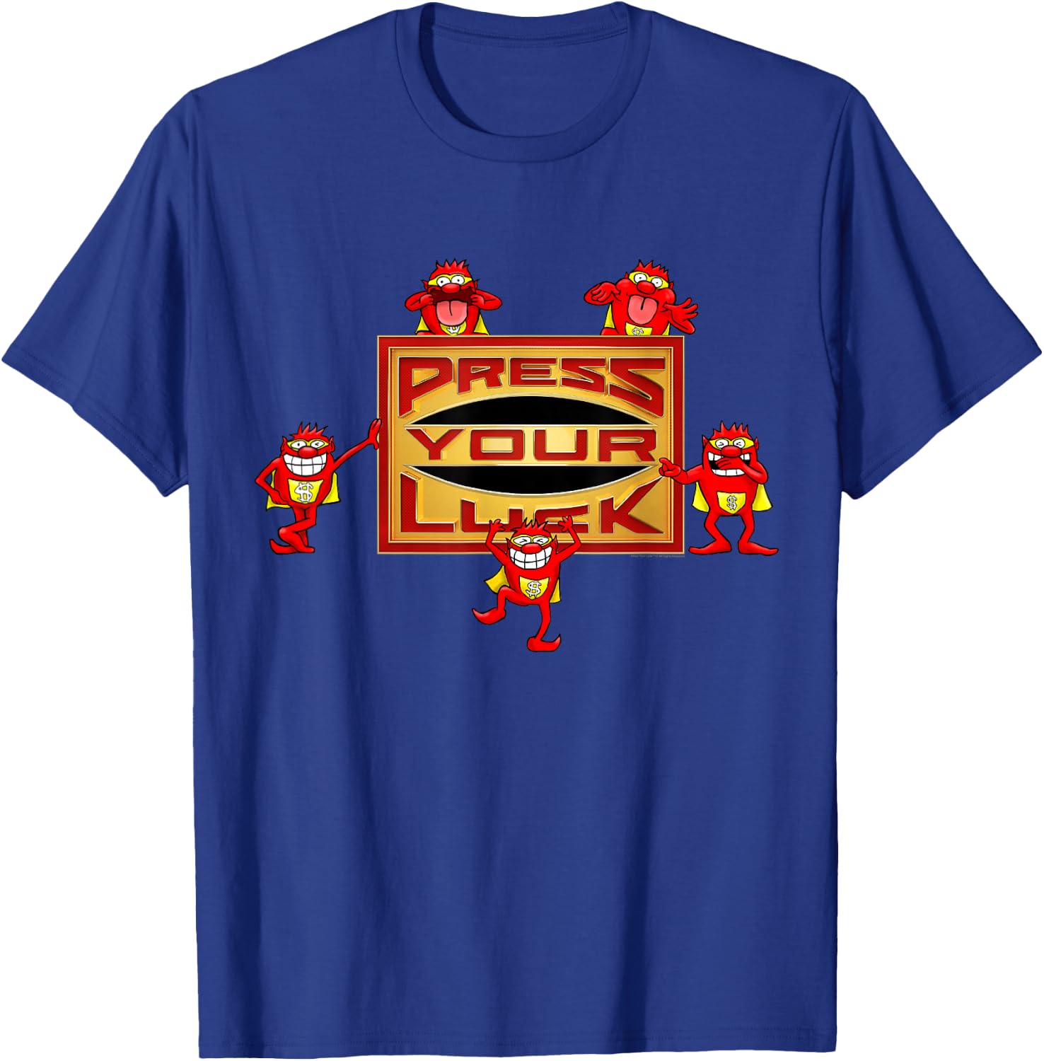 Press Your Luck Logo T-Shirt - T-Shirt | Royal