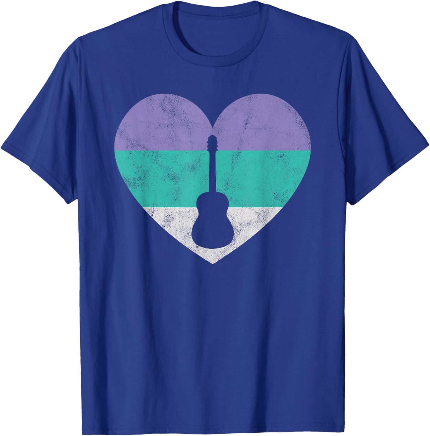 Acoustic Guitar Gift Teens & Girls Retro Vintage T-Shirt - T-Shirt | Royal