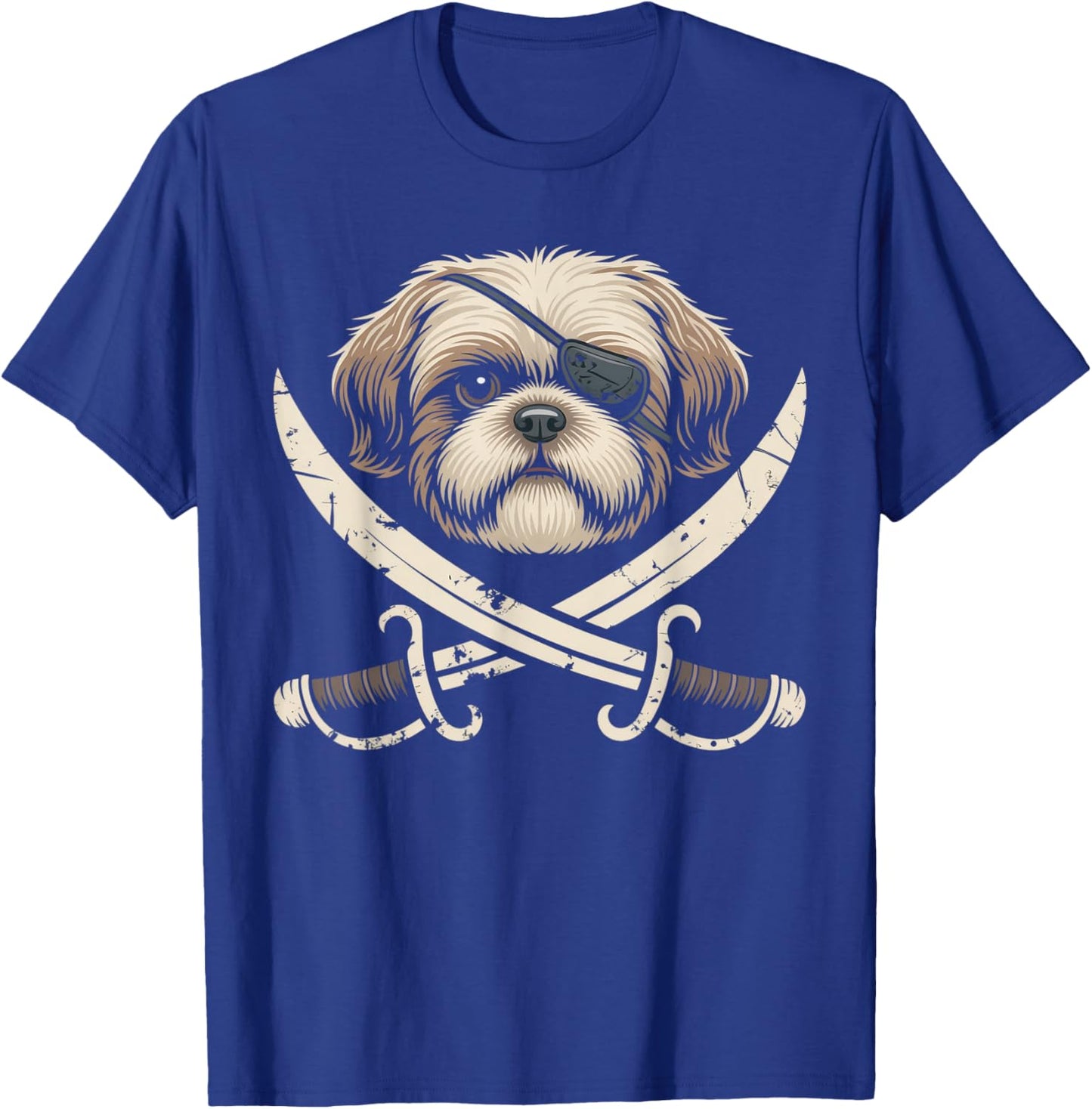 Shih Tzu Dog Shihtzu Pirate Shih Tzu Decor Shitzhu Shih Tzu T-Shirt - T-Shirt | Royal