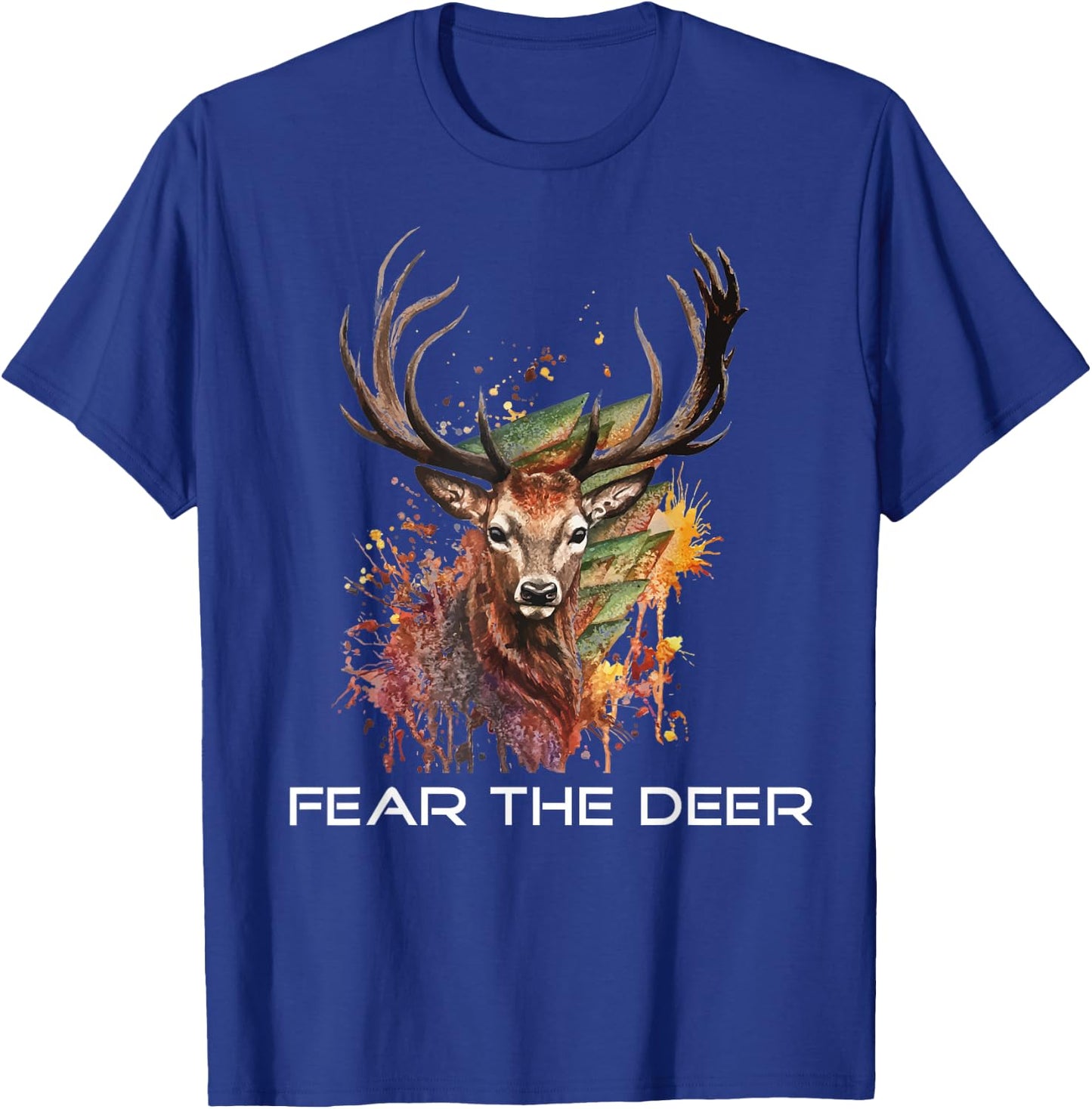 Fear The Deer Basketball T-Shirt - T-Shirt | Royal