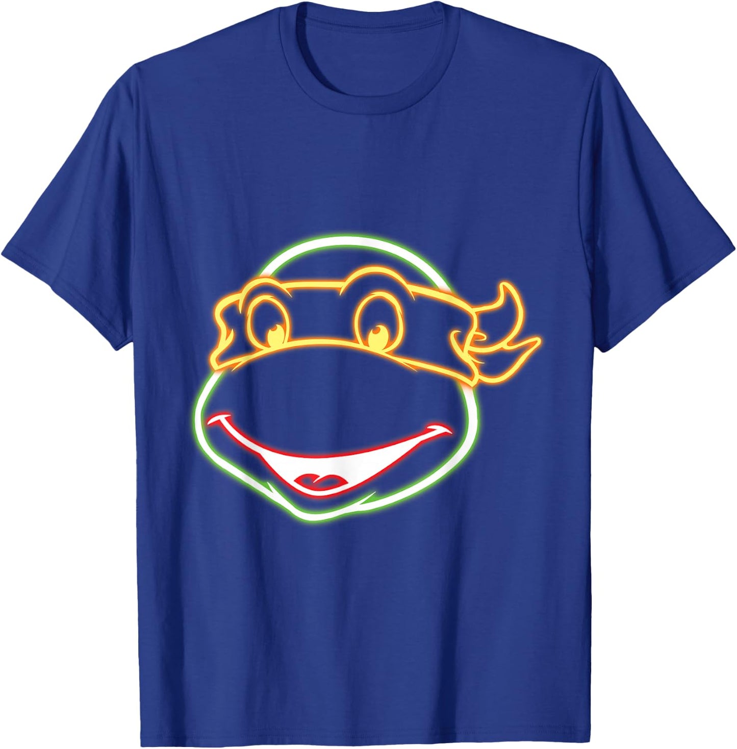 Teenage Mutant Ninja Turtles Neon Ninja Face T-Shirt - T-Shirt | Royal