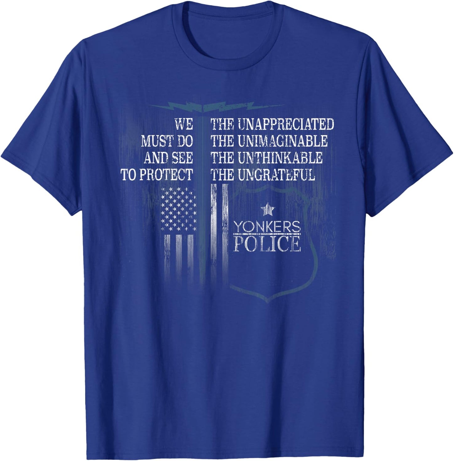 Yonkers Police Shirt Police Support Police Gifts T-Shirt - T-Shirt | Royal