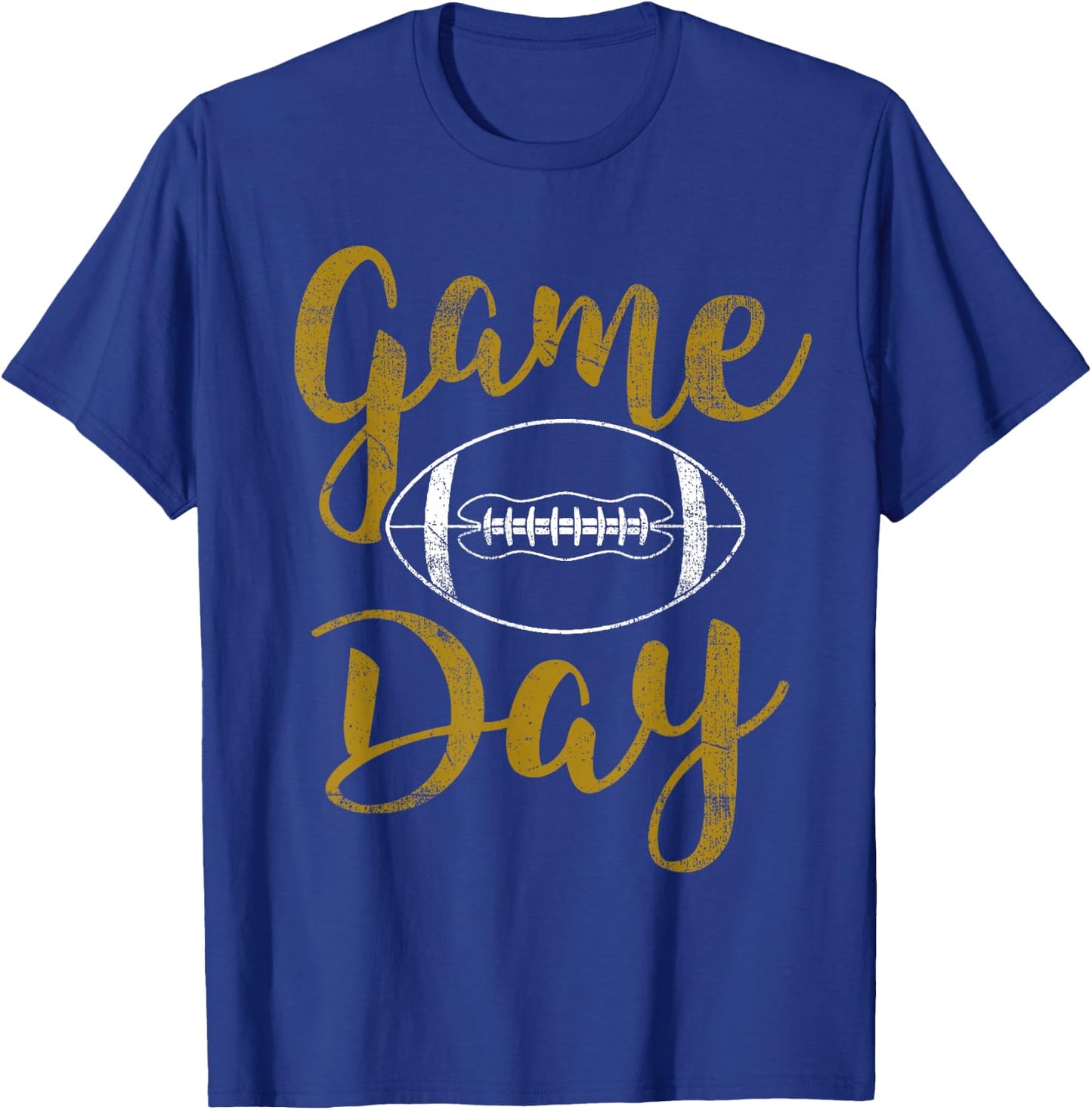 Game Day Football Cute Football Top T-Shirt - T-Shirt | Royal