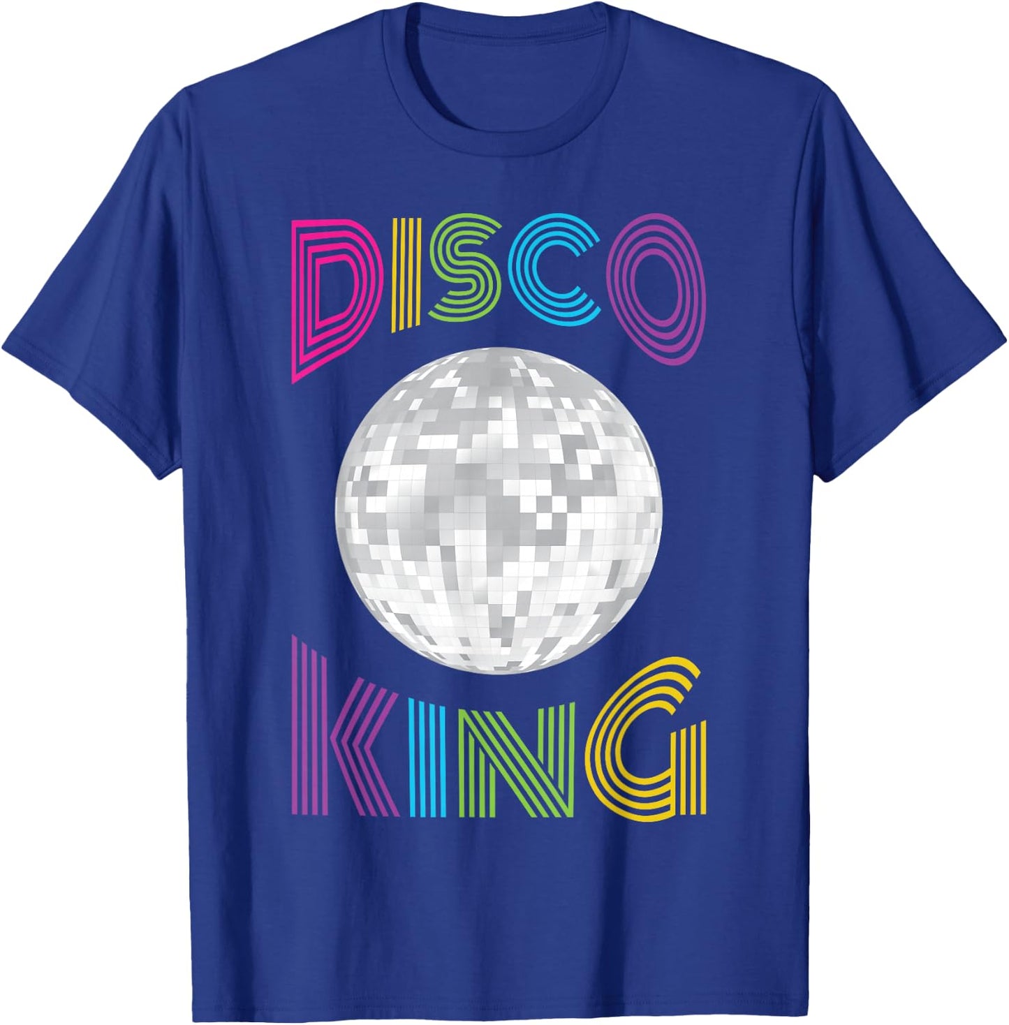Disco King 70's Seventies Costume Men Boys T-Shirt - T-Shirt | Royal