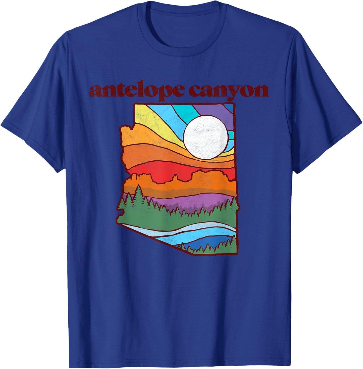 Antelope Canyon Arizona Vintage Nature Design Outdoor T-Shirt - T-Shirt | Royal