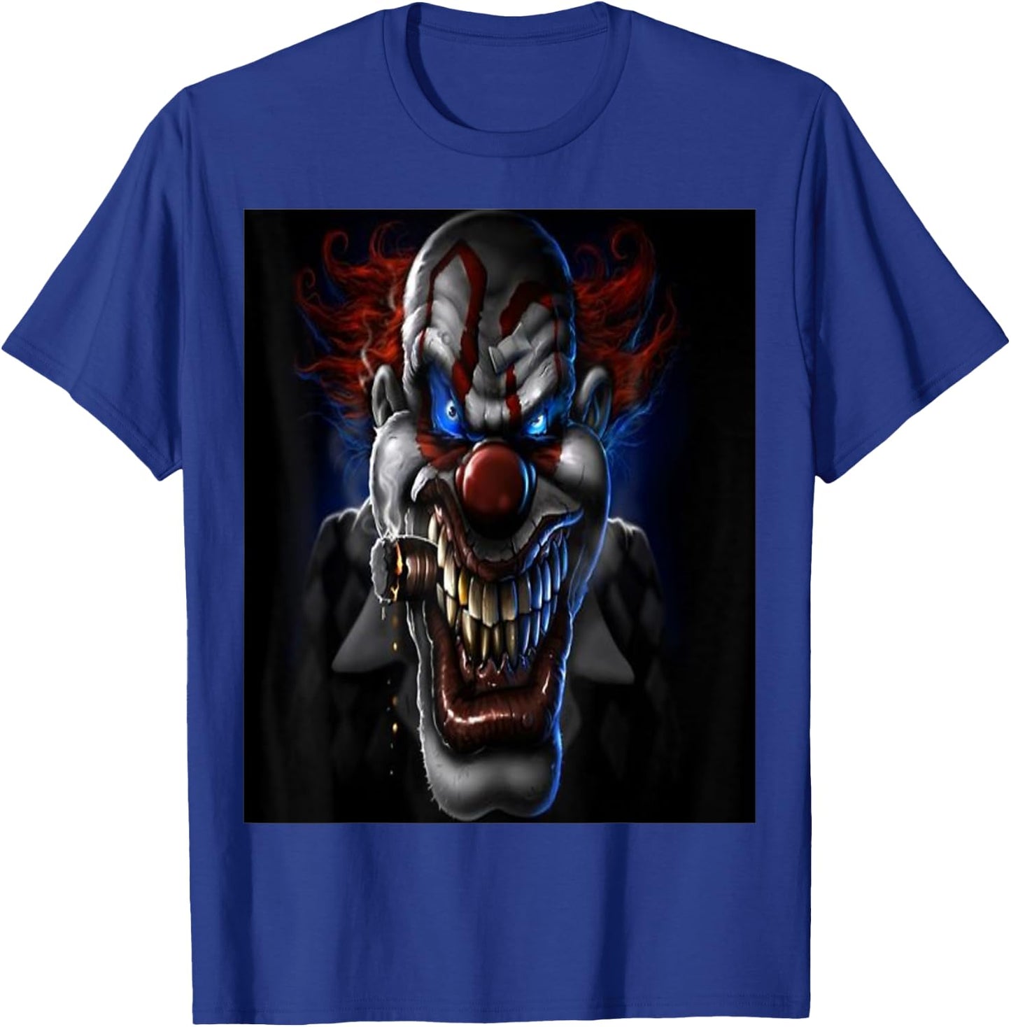 Evil Clown And Cigar Standard T Shirts T-Shirt - T-Shirt | Royal