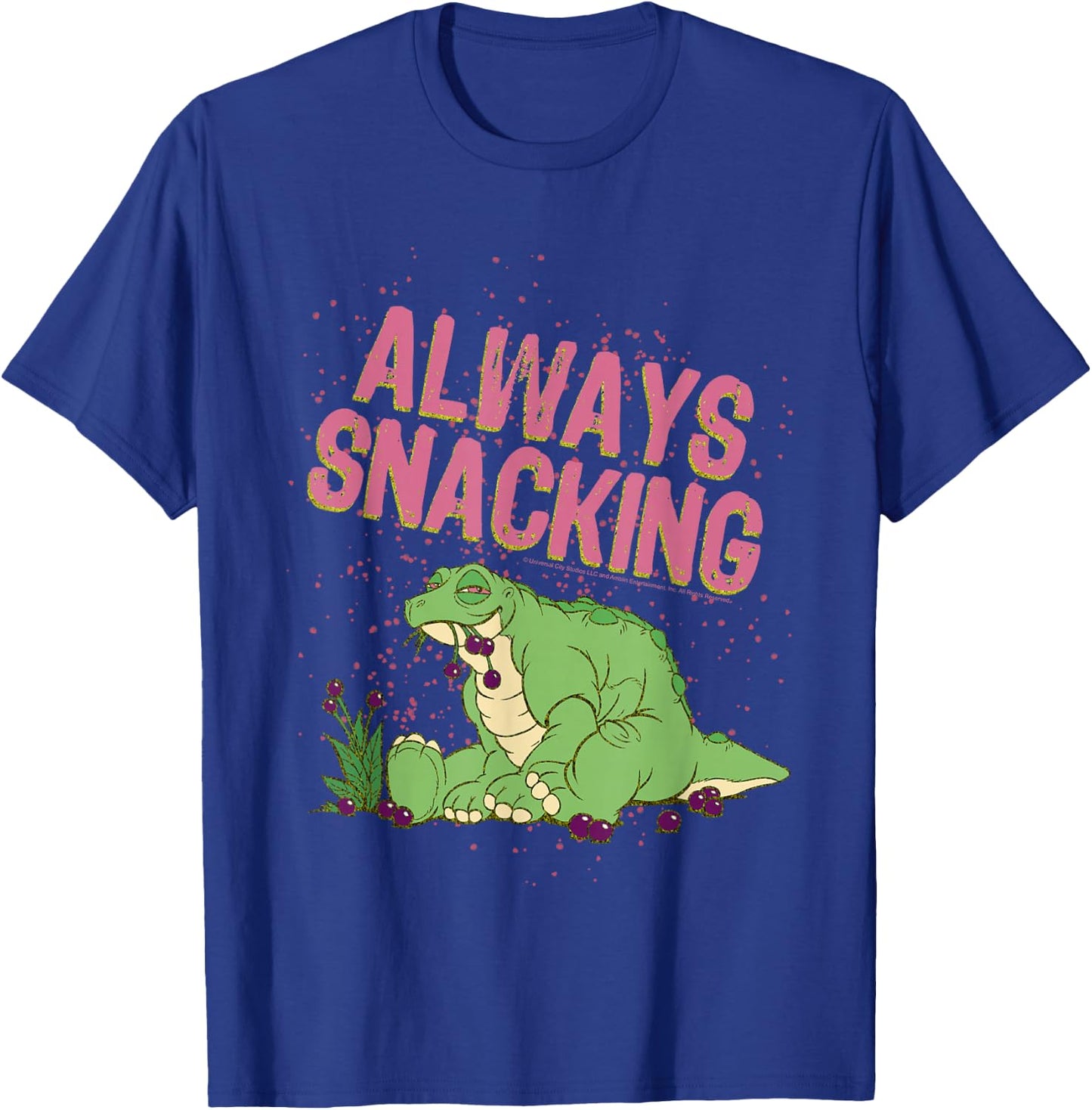 Land Before Time Spike Always Snacking T-Shirt - T-Shirt | Royal