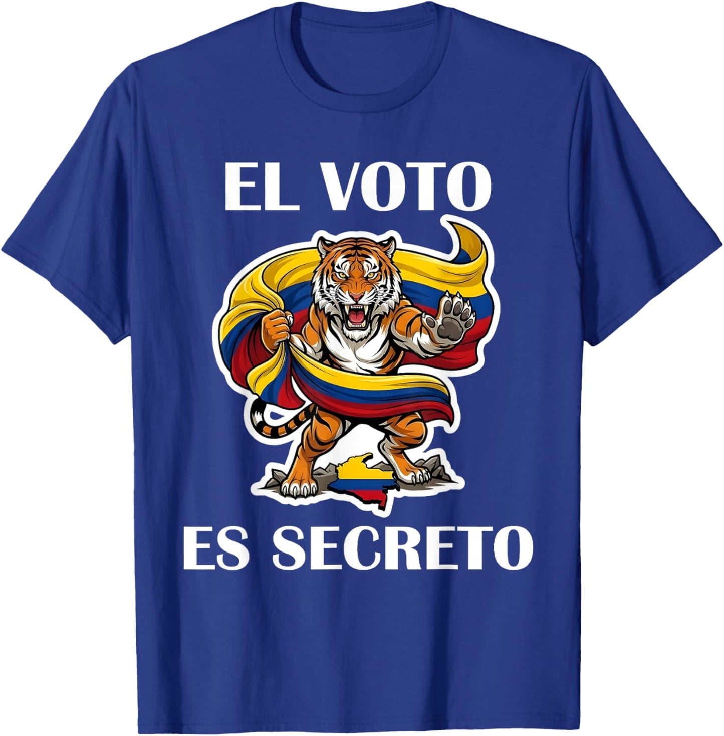 Abelardo Presidente 2026 Colombian Flag Firme por la Patria T-Shirt - T-Shirt | Royal