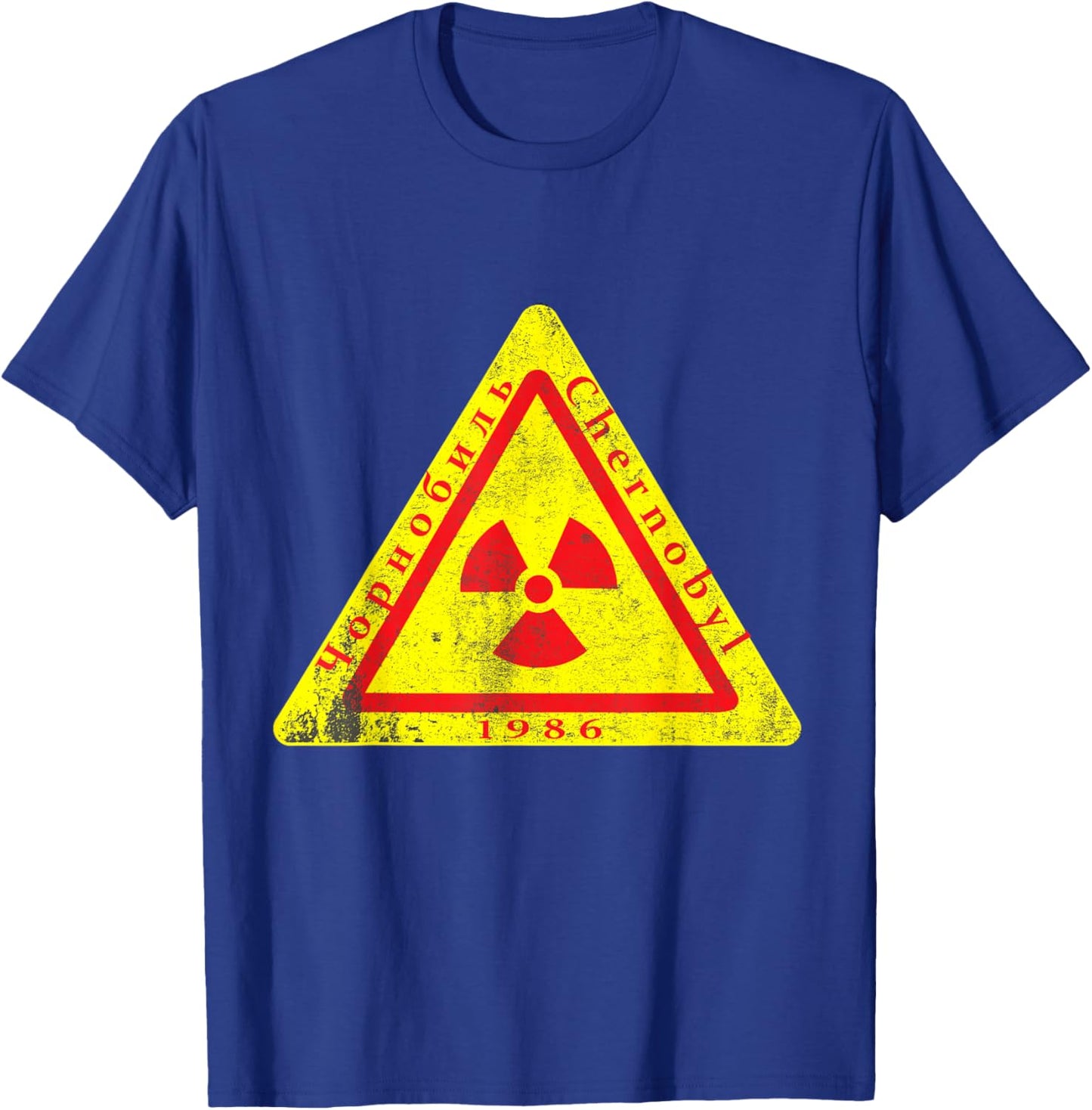 Chernobyl -1986 nuklear Radiation sign T-Shirt - T-Shirt | Royal