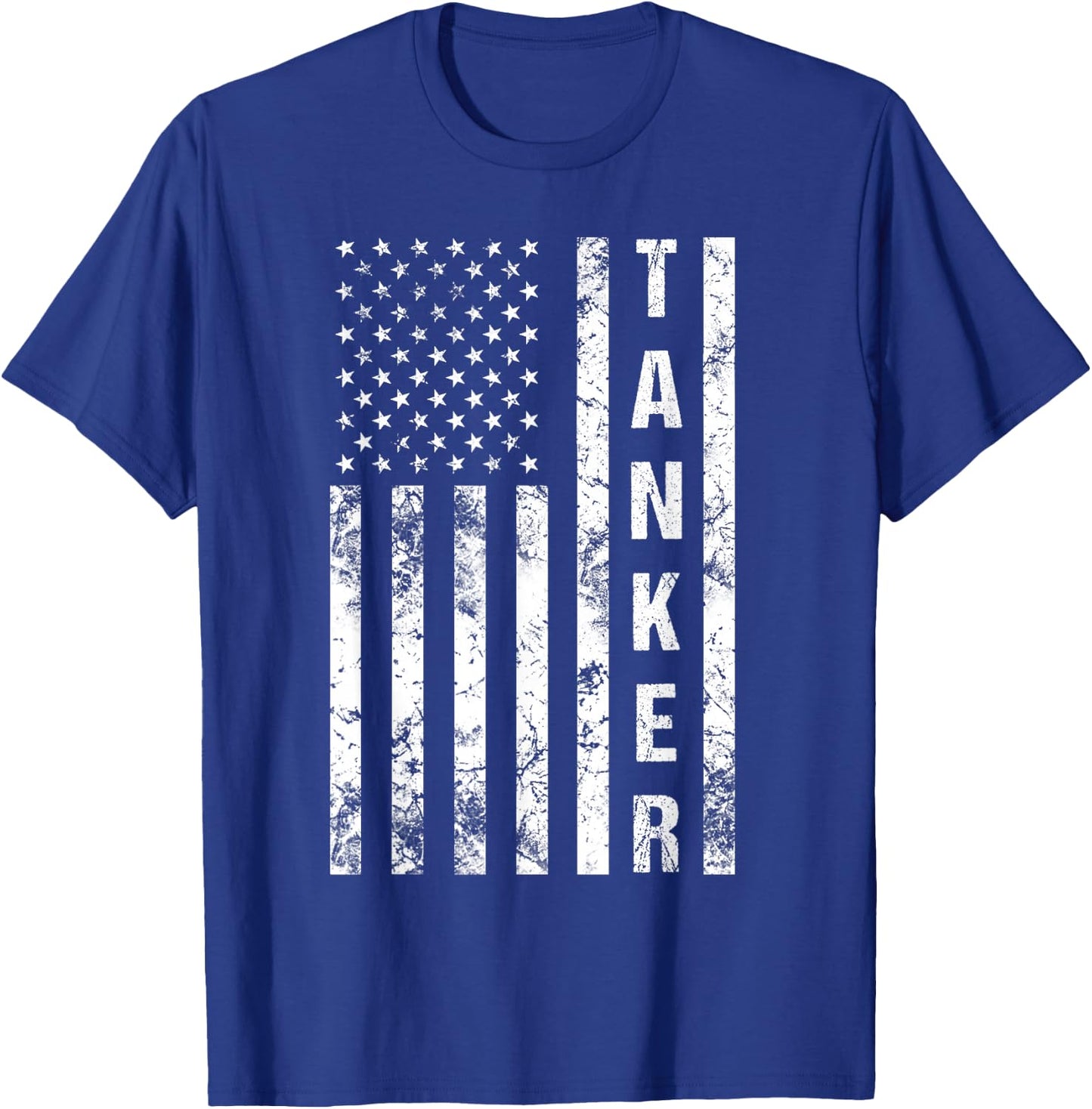 American Flag Army Tanker T-Shirt - T-Shirt | Royal