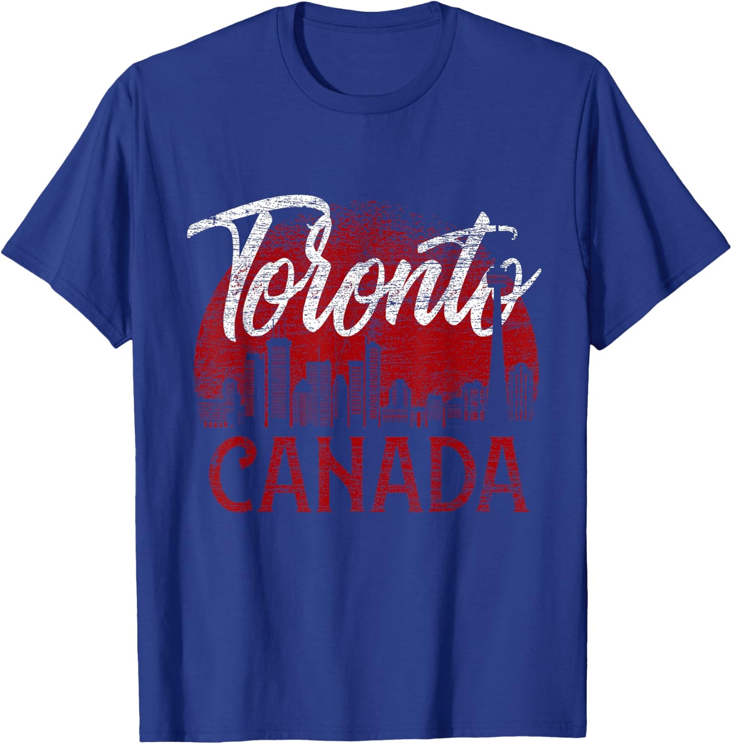 Toronto North America Canadian Flag Canada T-Shirt - T-Shirt | Royal