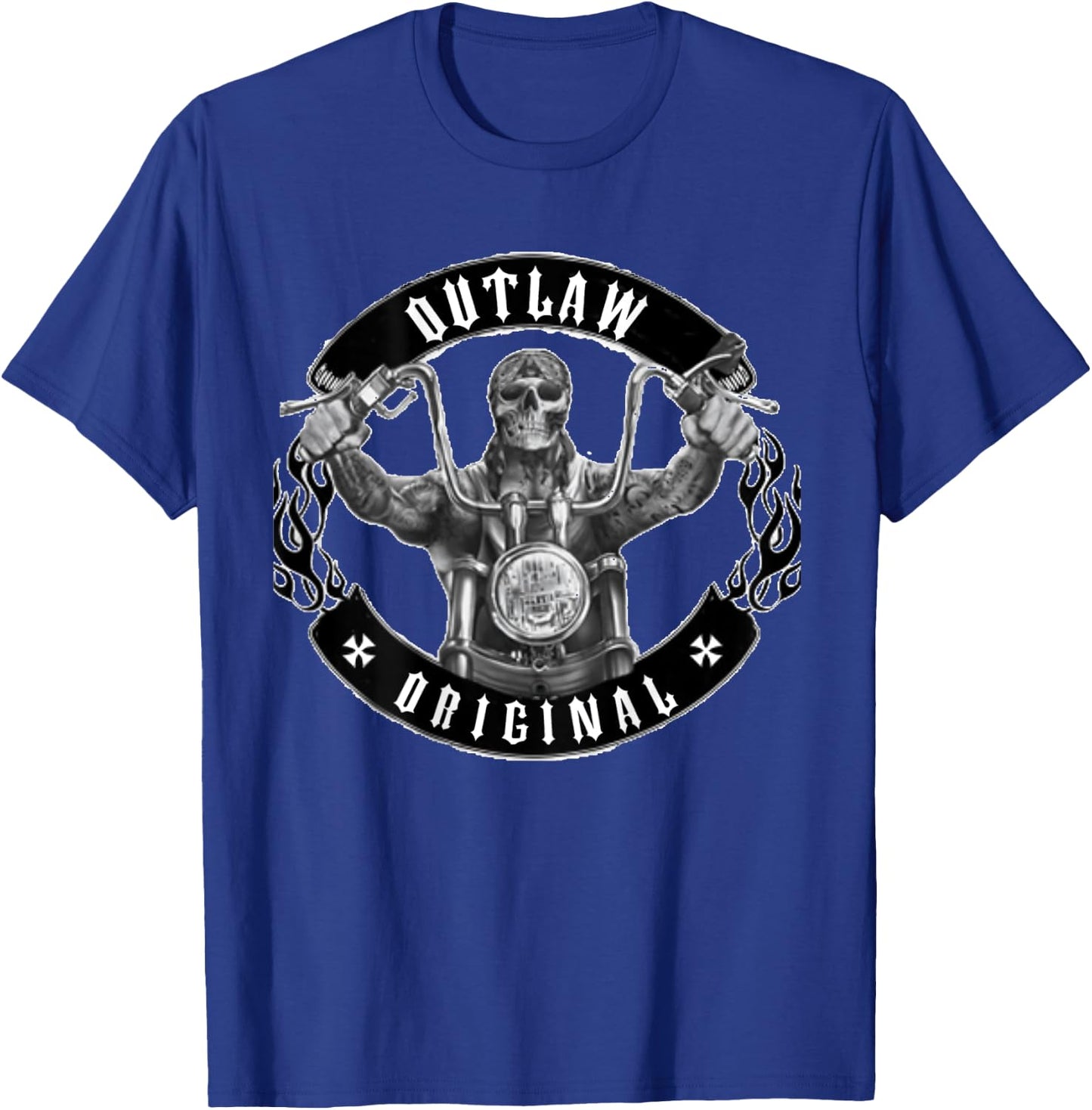 Biker Outlaw Original T-Shirt - T-Shirt | Royal