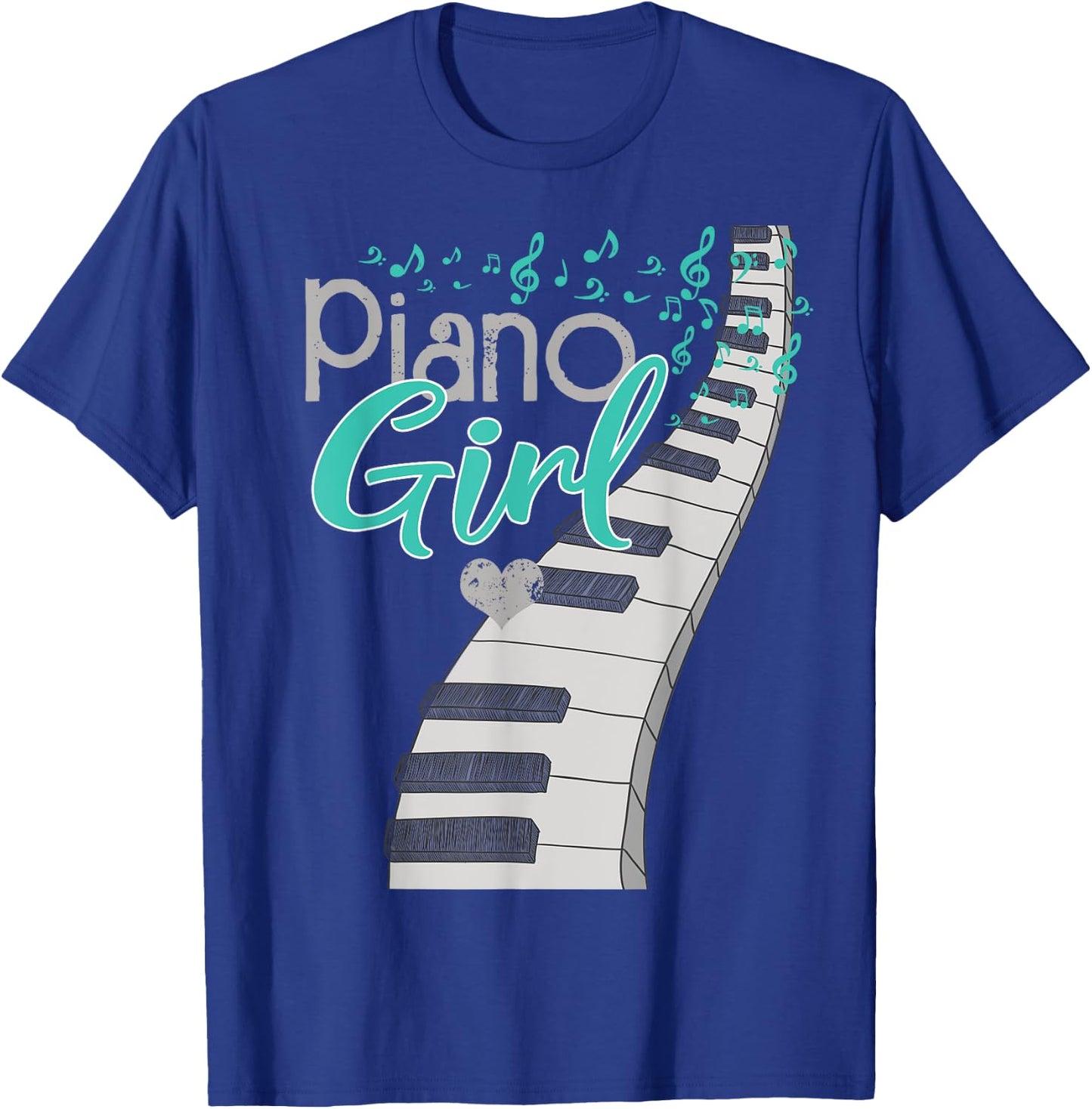 Piano Player Lover Kids Pianist Girls Piano Music T-Shirt - T-Shirt | Royal