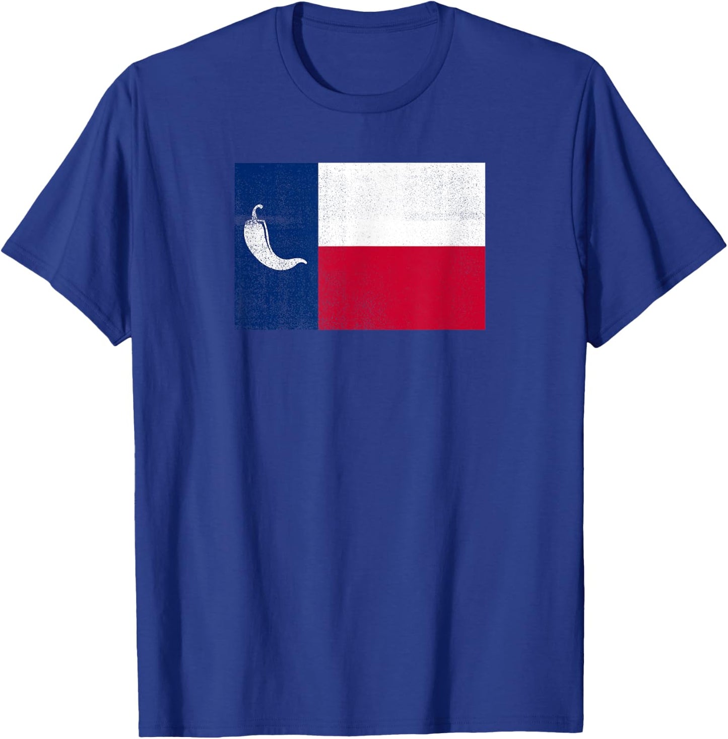 Spicy Texas Flag Funny Chili Cook Off T-Shirt - T-Shirt | Royal