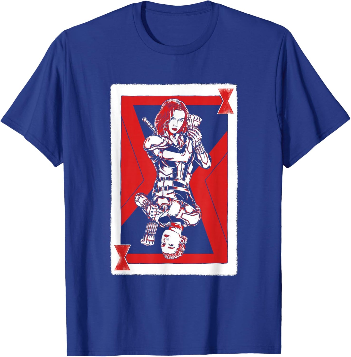Marvel Black Widow Natasha and Yelena Playing Card T-Shirt - T-Shirt | Royal