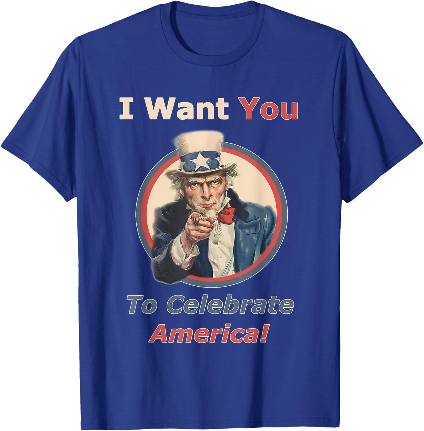 July 4th Uncle Sam Wants You Celebrate America Gear Kids Men T-Shirt - T-Shirt | Royal