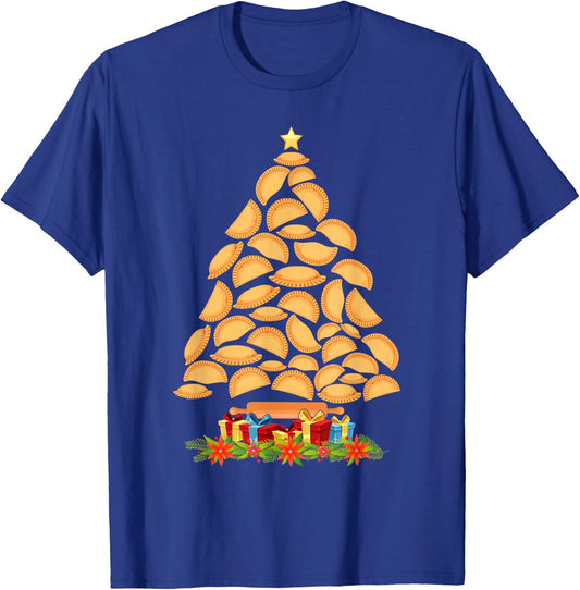 Pierogi Tree Polish Christmas Food Funny Men Women Kids T-Shirt - T-Shirt | Royal