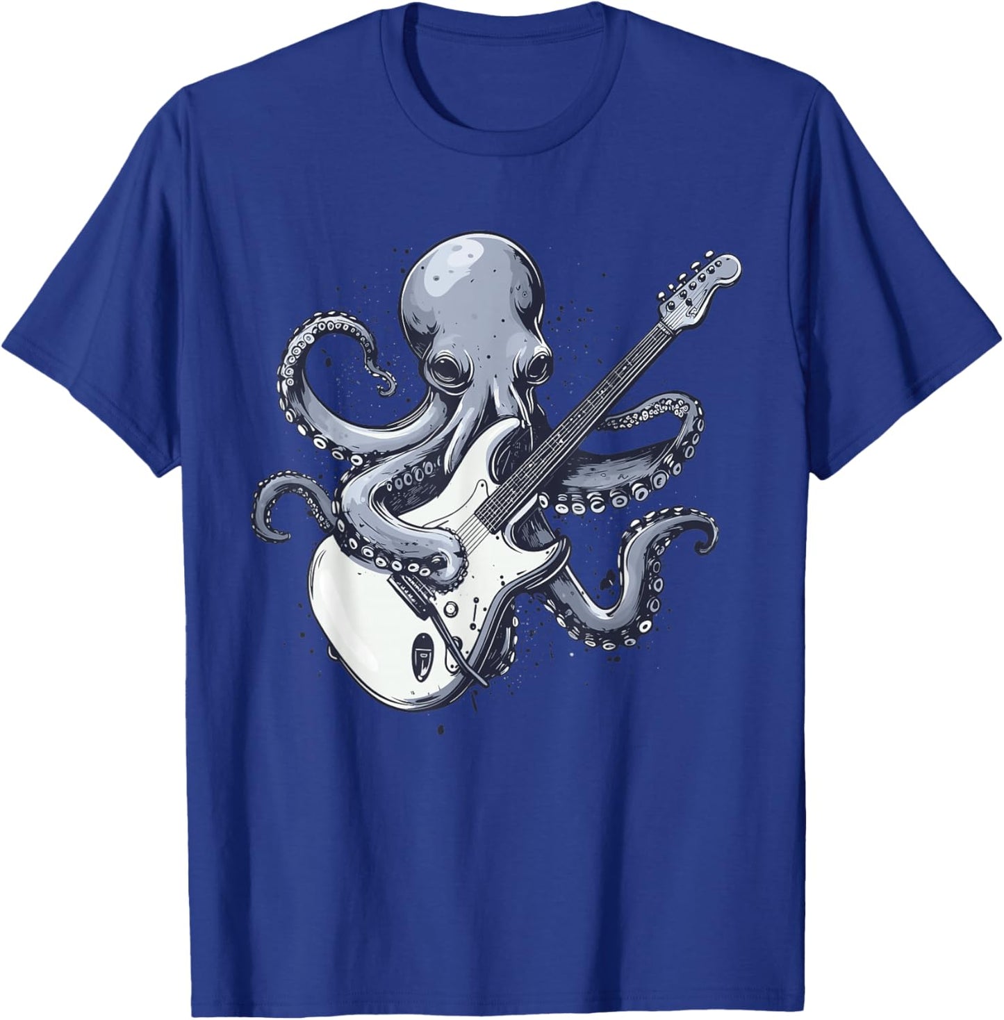 Octopus Playing Guitar T-Shirt - T-Shirt | Royal